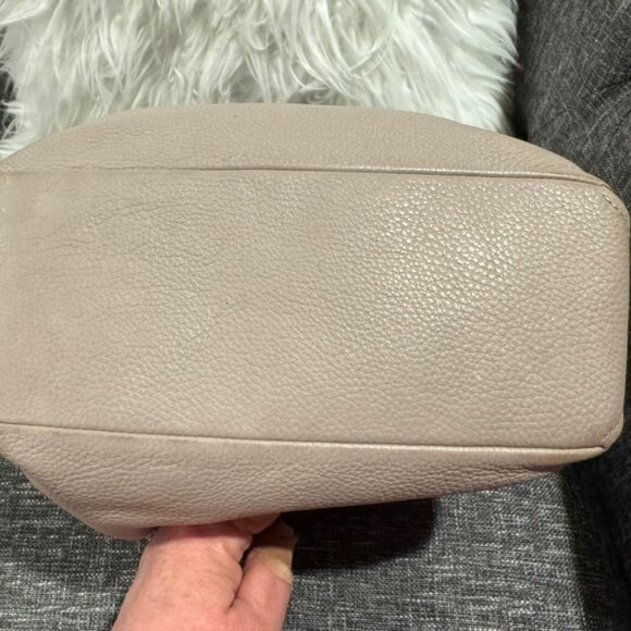 Coach Abby Duffle Chalky Grey Pebbled Leather Shoulder Bag with Strap F31507 - Picture 10 of 14